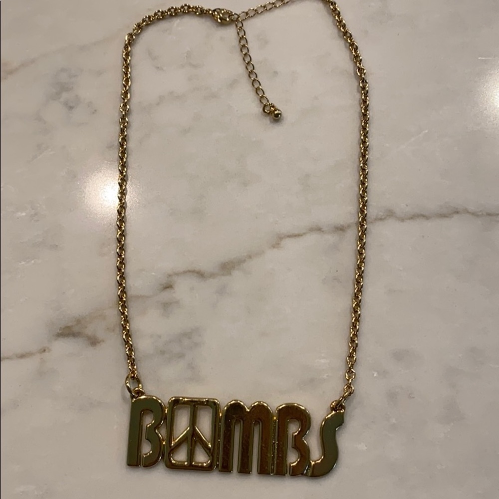 Hippie peace necklace